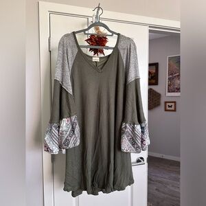 Three Bird Nest Sage Sweater Dress